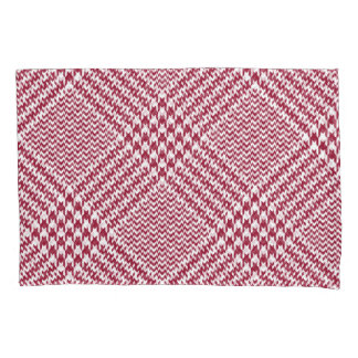 Rood wit Glen Plaked: Tweed Tartan Kussensloop