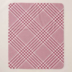 Rood wit Glen Plaked: Tweed Tartan Sherpa Deken