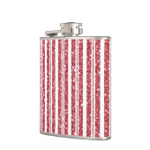 ROOD & WIT GLITTER LOOK KERSTSTREPEN HEUPFLES (Links)