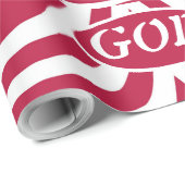 Rood & Wit God Is Liefde - Kerst Bijbeltekst Ster Cadeaupapier (Rol Hoek)