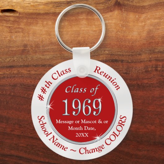 Rood Wit Goedkope Klasse van 1969 Geschenken, Gepe Sleutelhanger (Achterkant)