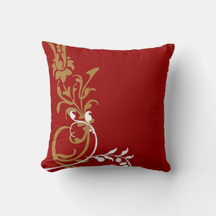 Rood wit goud decoratief wervelkussen kussen