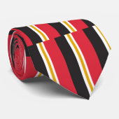 Rood wit goud en zwart Stropdas (Opgerold)