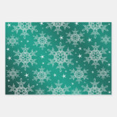 rood, wit, goud, groen, kerstpapier+, winter+vlek inpakpapier vel (Voorkant 3)