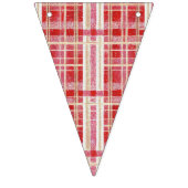 Rood Wit Goud Kerst Patronen ID1009 Vlaggetjes (Eerste vlag)