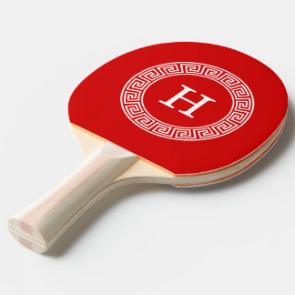 Rood Wit Grieks Zeer belangrijk Rand Lijst Initiaa Tafeltennisbatje
