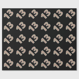 Rood, Wit, Groen "13" 13e Evenement op Kerstdag Cadeaupapier