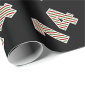 Rood, Wit, Groen "14" 14e Evenement op Kerstdag Cadeaupapier (Rol Hoek)