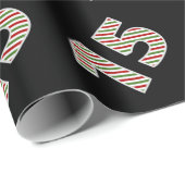 Rood, Wit, Groen "15" 15e Evenement op Kerstdag Cadeaupapier (Rol Hoek)