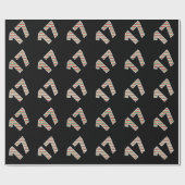 Rood, Wit, Groen "17" 17e Evenement op Kerstdag Cadeaupapier (Vlak)