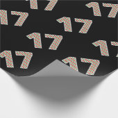 Rood, Wit, Groen "17" 17e Evenement op Kerstdag Cadeaupapier (Hoek)