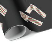 Rood, Wit, Groen "17" 17e Evenement op Kerstdag Cadeaupapier (Rol Hoek)