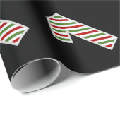 Rood, wit, groen "1" 1e evenement op kerstdag cadeaupapier (Rol Hoek)