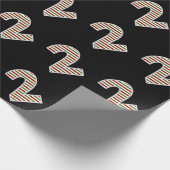 Rood, Wit, Groen "2" 2e Evenement op Kerstdag Cadeaupapier (Hoek)