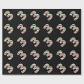 Rood, Wit, Groen "3" 3e Evenement op Kerstdag Cadeaupapier (Vlak)