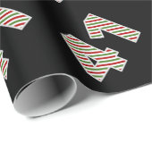 Rood, Wit, Groen "41" 41ste Evenement op Kerstdag Cadeaupapier (Rol Hoek)
