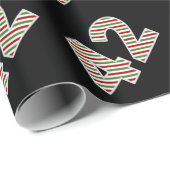 Rood, Wit, Groen "42" 42ste Evenement op Kerstdag Cadeaupapier (Rol Hoek)