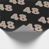 Rood, Wit, Groen "48" 48ste Event op Eerste Kerstd Cadeaupapier (Hoek)