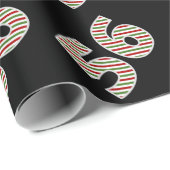 Rood, Wit, Groen "56" 56e Evenement op Kerstdag Cadeaupapier (Rol Hoek)