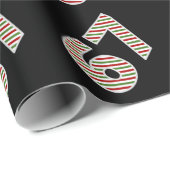 Rood, Wit, Groen "67" 67ste Evenement op Kerstdag Cadeaupapier (Rol Hoek)