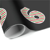 Rood, Wit, Groen "6" 6e Evenement op Kerstdag Cadeaupapier (Rol Hoek)