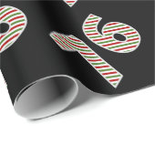 Rood, Wit, Groen "76" 76e Evenement op Kerstdag Cadeaupapier (Rol Hoek)