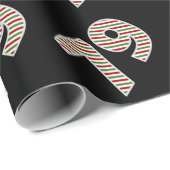 Rood, wit, groen 79e evenement op kerstdag cadeaupapier (Rol Hoek)