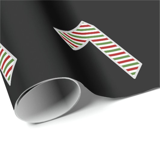 Rood, wit, groen "7" 7e evenement op kerstdag cadeaupapier (Rol Hoek)