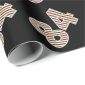 Rood, Wit, Groen "84" 84ste Evenement op Kerstdag Cadeaupapier (Rol Hoek)