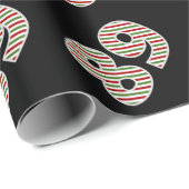 Rood, wit, groen 89e evenement op kerstdag cadeaupapier (Rol Hoek)