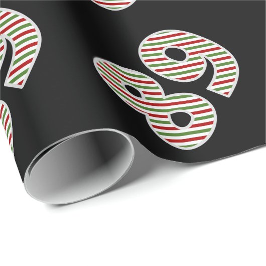 Rood, wit, groen 89e evenement op kerstdag cadeaupapier (Rol Hoek)