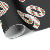 Rood, Wit, Groen "90" 90ste Evenement op Kerstdag Cadeaupapier (Rol Hoek)