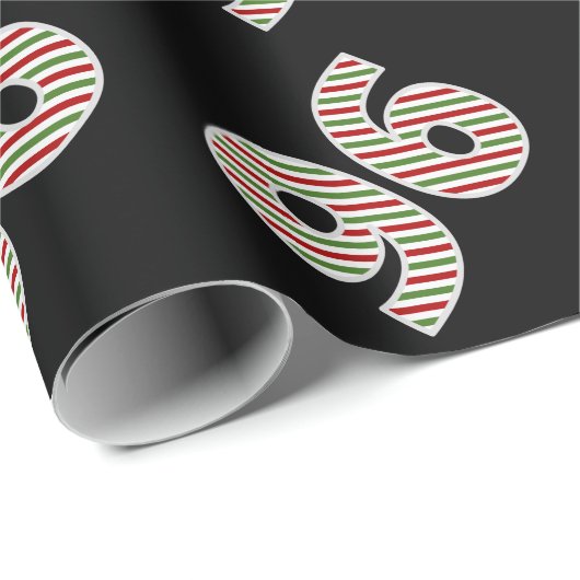 Rood, Wit, Groen "96" 96e Evenement op Kerstdag Cadeaupapier (Rol Hoek)