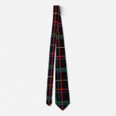 Rood Wit Groen Blauw Plaid Tartan Design Stropdas (Achterkant)