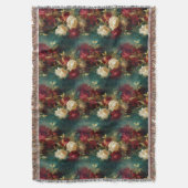 Rood Wit Groen Bloemen Deken (Voorkant Verticaal)