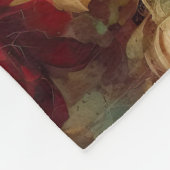 Rood Wit Groen Bloemen Fleece Deken (Hoek)