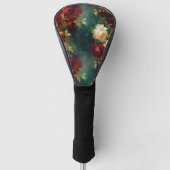 Rood Wit Groen Bloemen Golfheadcover (Voorkant)