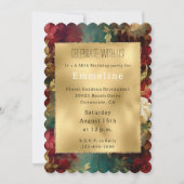 Rood Wit Groen Bloemen Kaart (Voorkant)