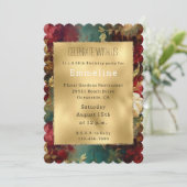 Rood Wit Groen Bloemen Kaart (Staand voorkant)