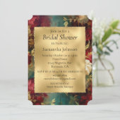 Rood Wit Groen Bloemen Kaart (Staand voorkant)