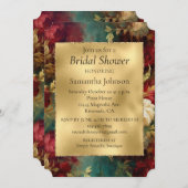 Rood Wit Groen Bloemen Kaart (Voorkant / Achterkant)