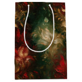 Rood Wit Groen Bloemen Medium Cadeauzakje (Voorkant)