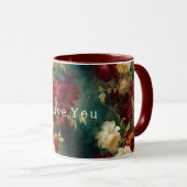 Rood Wit Groen Bloemen Mok (Voorkant rechts)