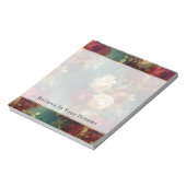 Rood Wit Groen Bloemen Notitieblok (Linkerzijde)