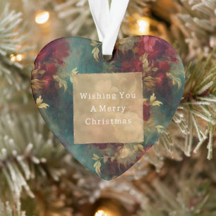 Rood Wit Groen Bloemen Ornament