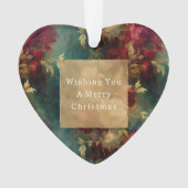 Rood Wit Groen Bloemen Ornament (voorkant)