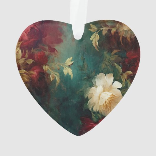 Rood Wit Groen Bloemen Ornament (achterkant)