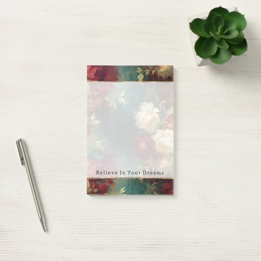 Rood Wit Groen Bloemen Post-it® Notes (Kantoor)