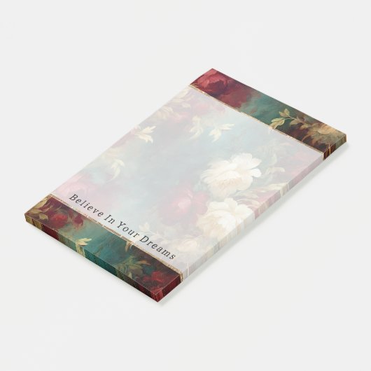 Rood Wit Groen Bloemen Post-it® Notes (Schuin)