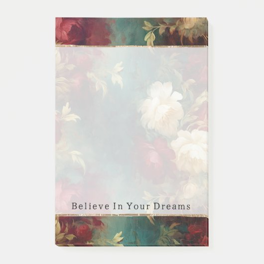 Rood Wit Groen Bloemen Post-it® Notes (Voorkant)